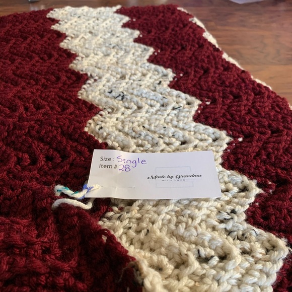 Made by Grandma - Hand Crocheted Couch Throw - Picture 5 of 5